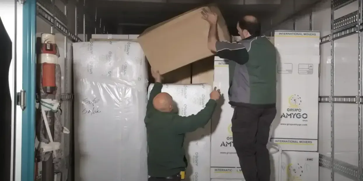 Movers loading the truck